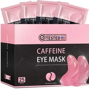 25 pairs of Caffeine Eye Masks - New in Box brightening hyaluronic acid